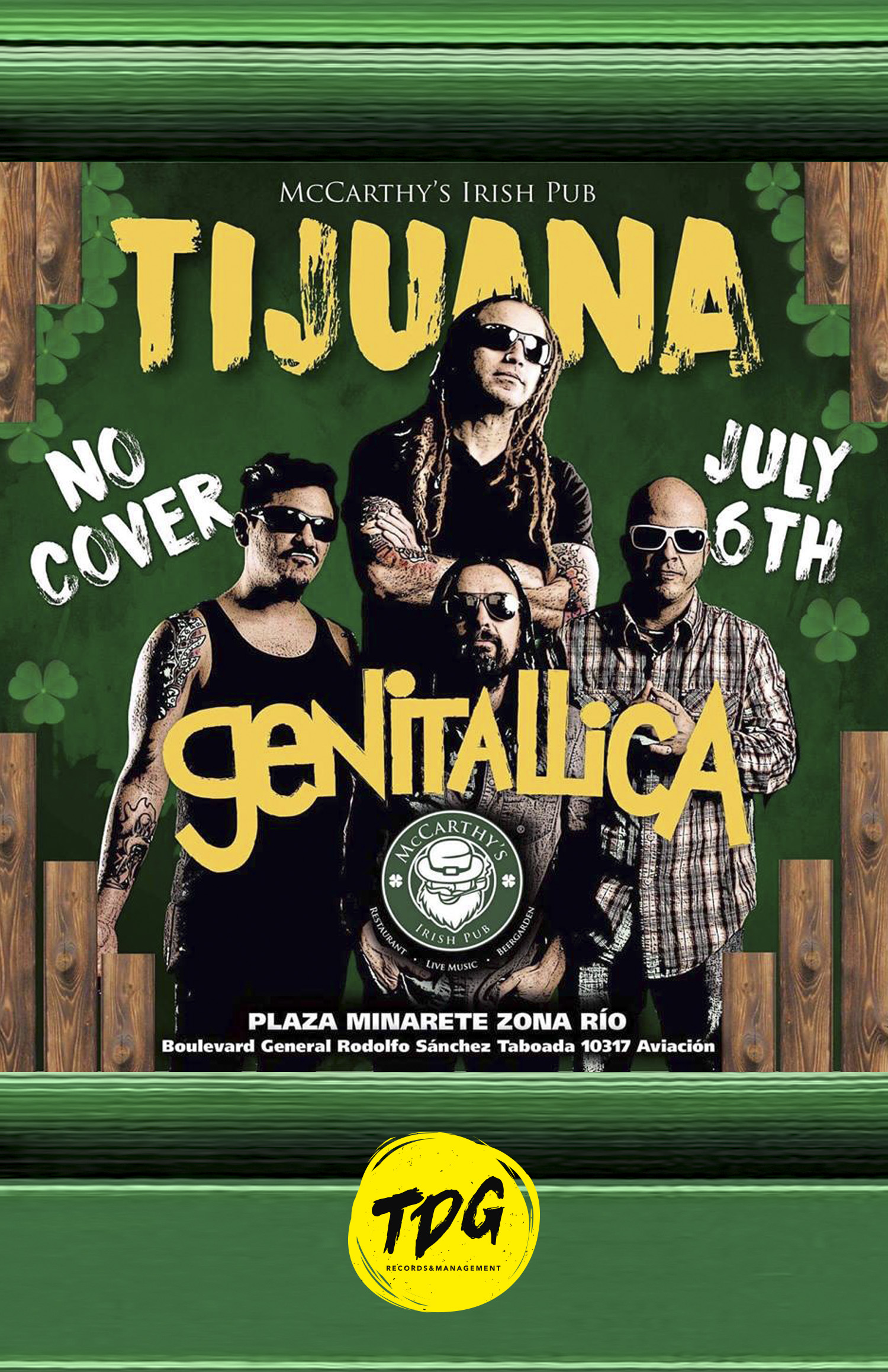 Genitallica @ McCarthy’s Tijuana