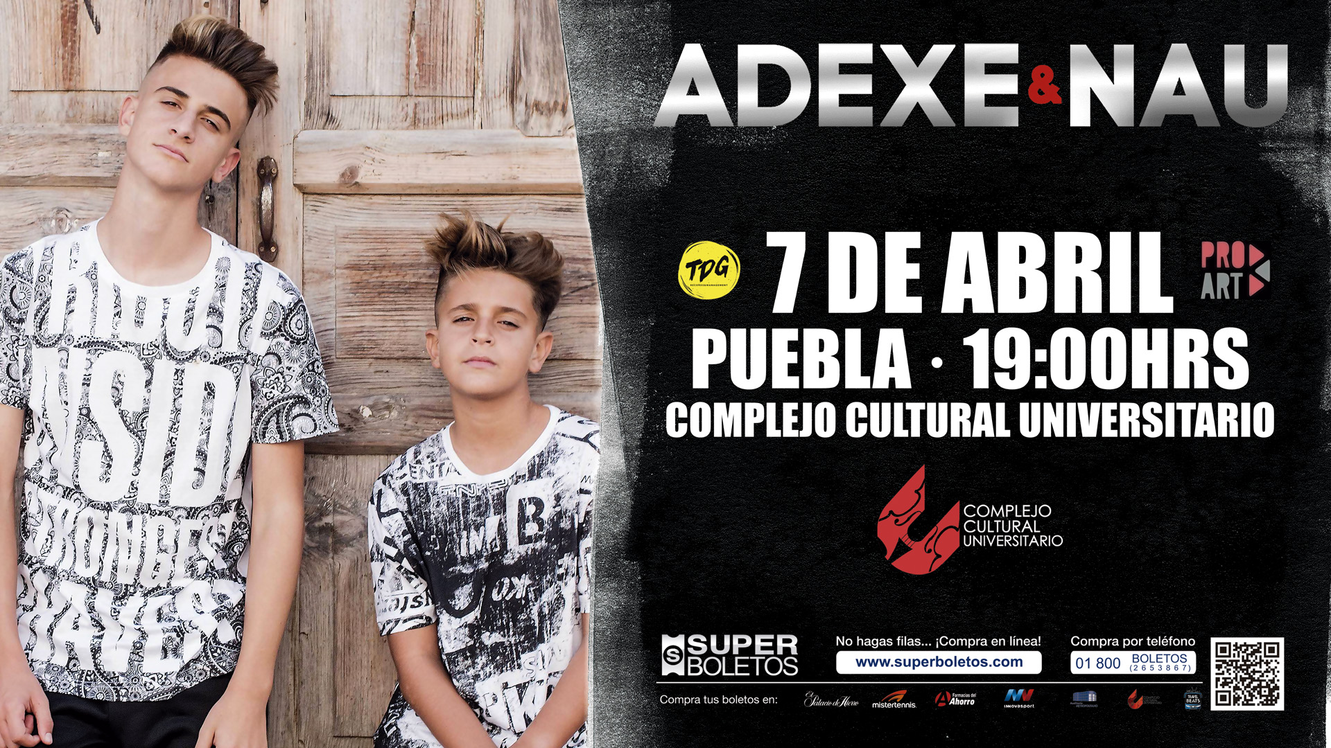 Adexe y Nau anuncian fechas en CDMX, GDL y PUEBLA