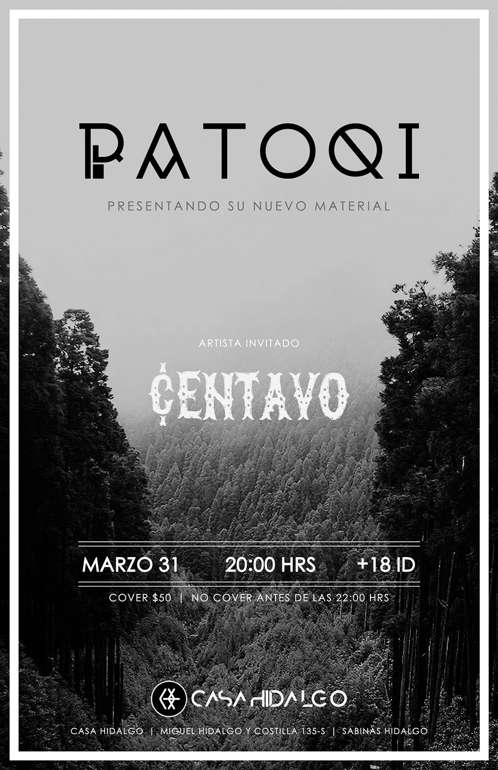 Patoqi presentación disco & Centavo en Casa Hidalgo