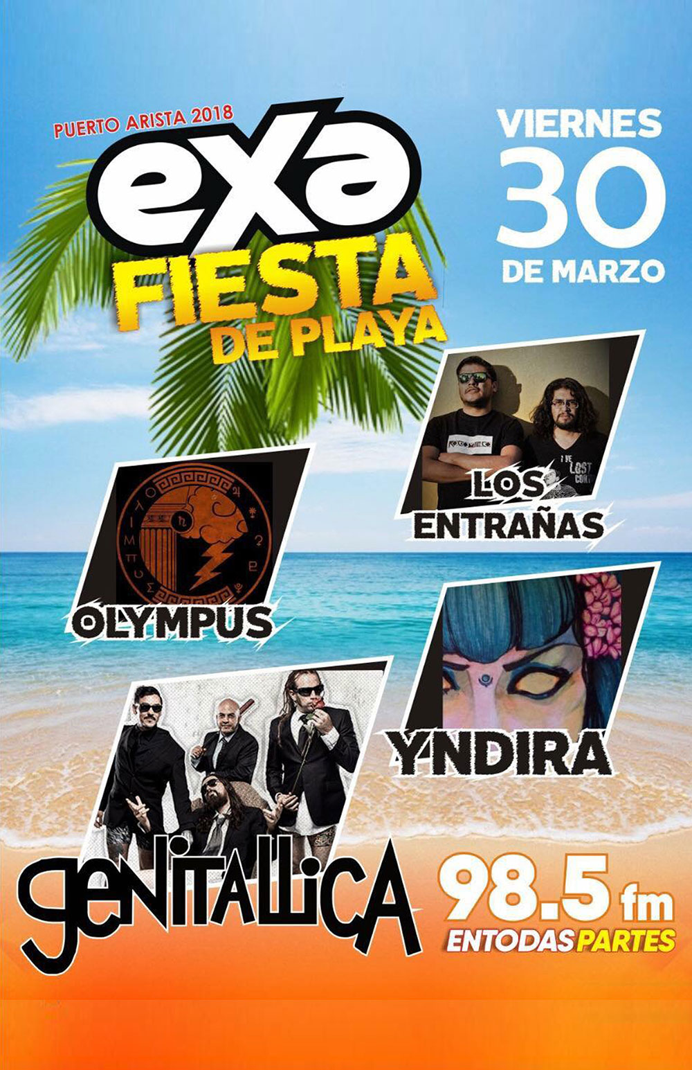 Genitallica – Exa Fiesta de Playa Puerto Arista