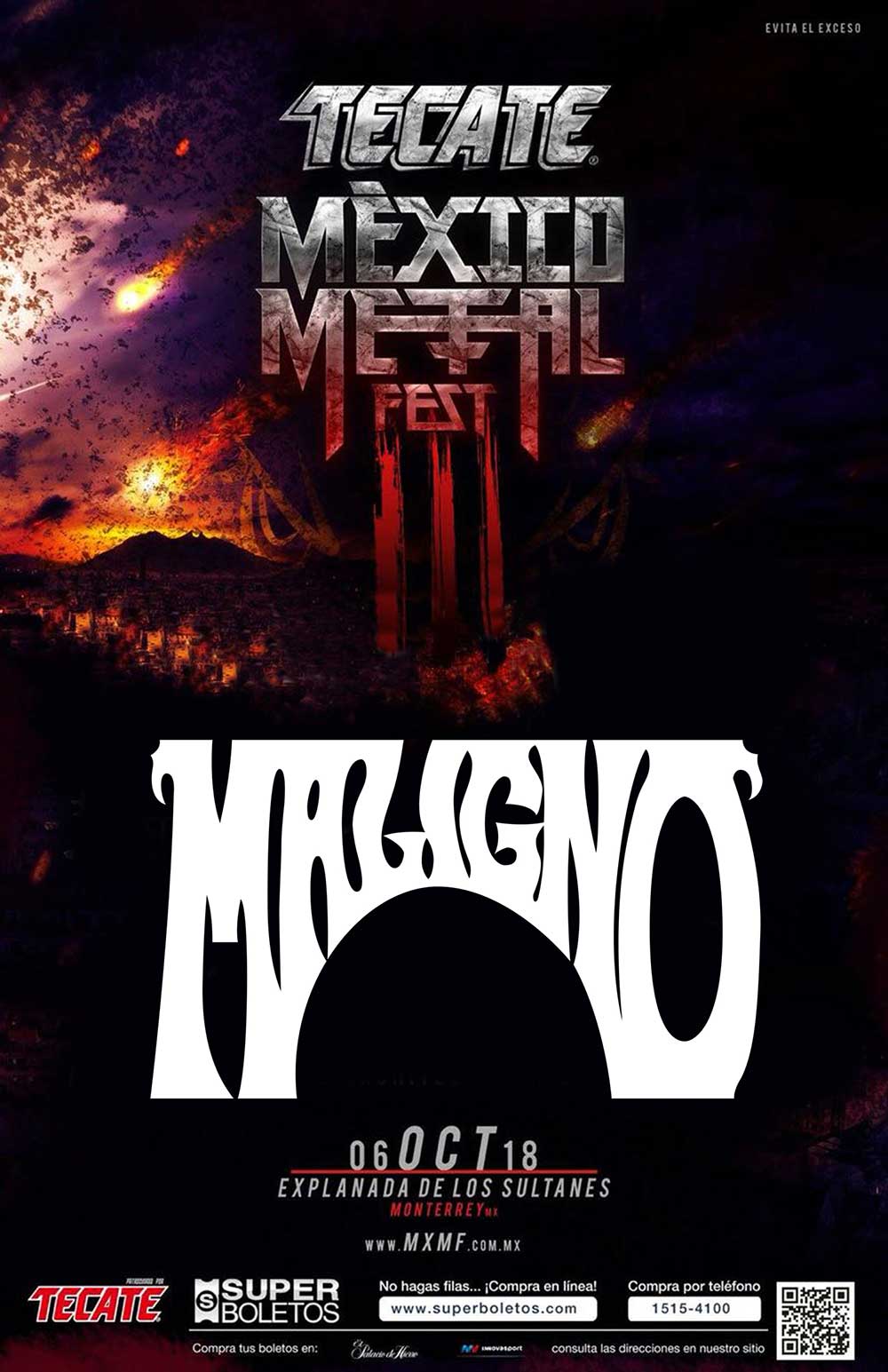 Maligno @ Tecate México Metal Fest III