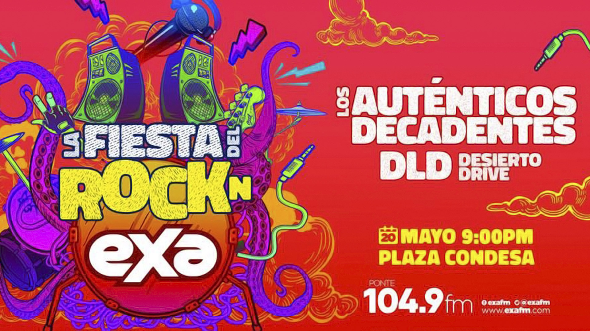 DESIERTO DRIVE estará presente en La Fiesta del Rock n’ EXA 2019