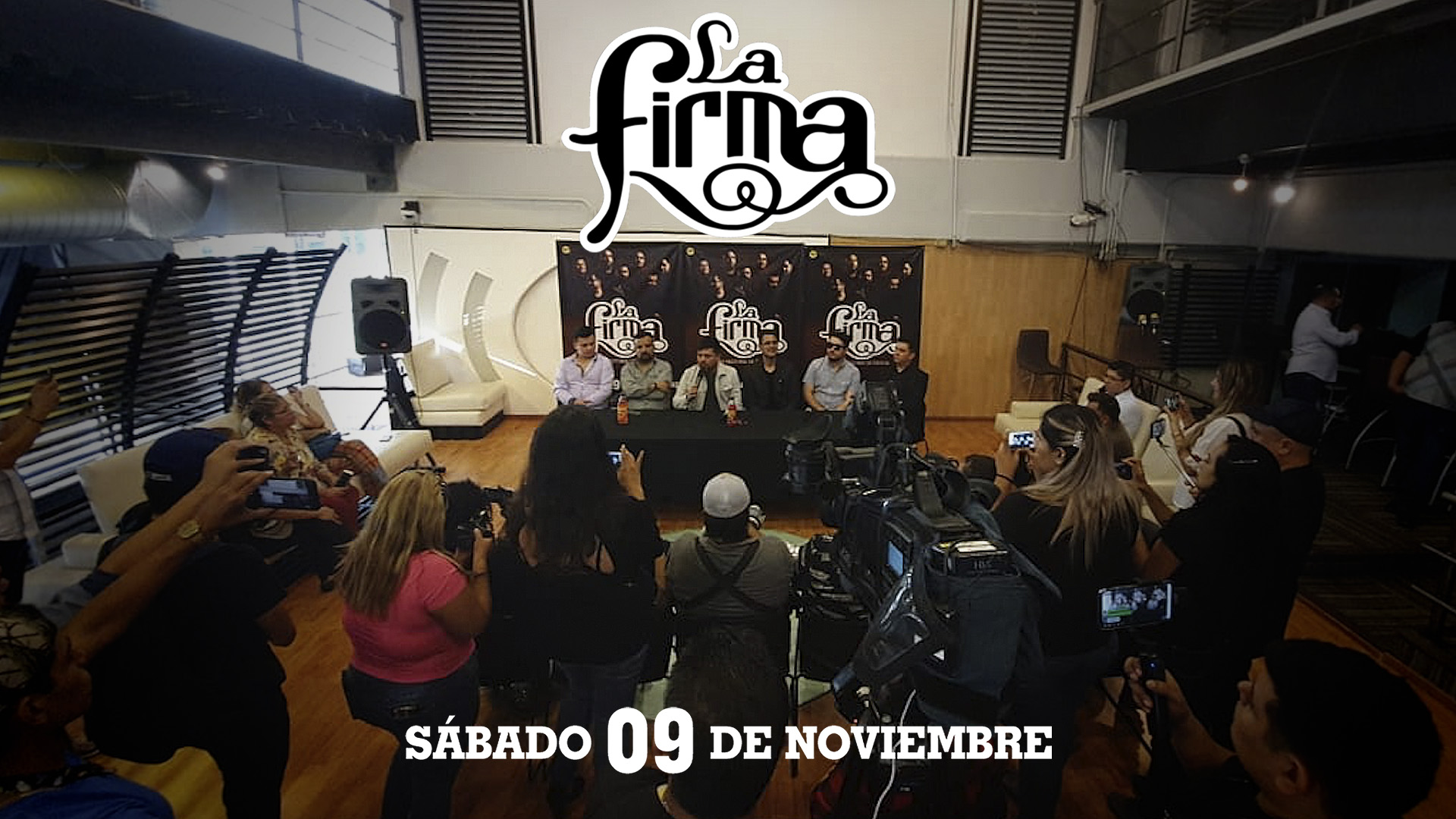Rueda de prensa: La Firma con pormenores de su concierto en Monterrey