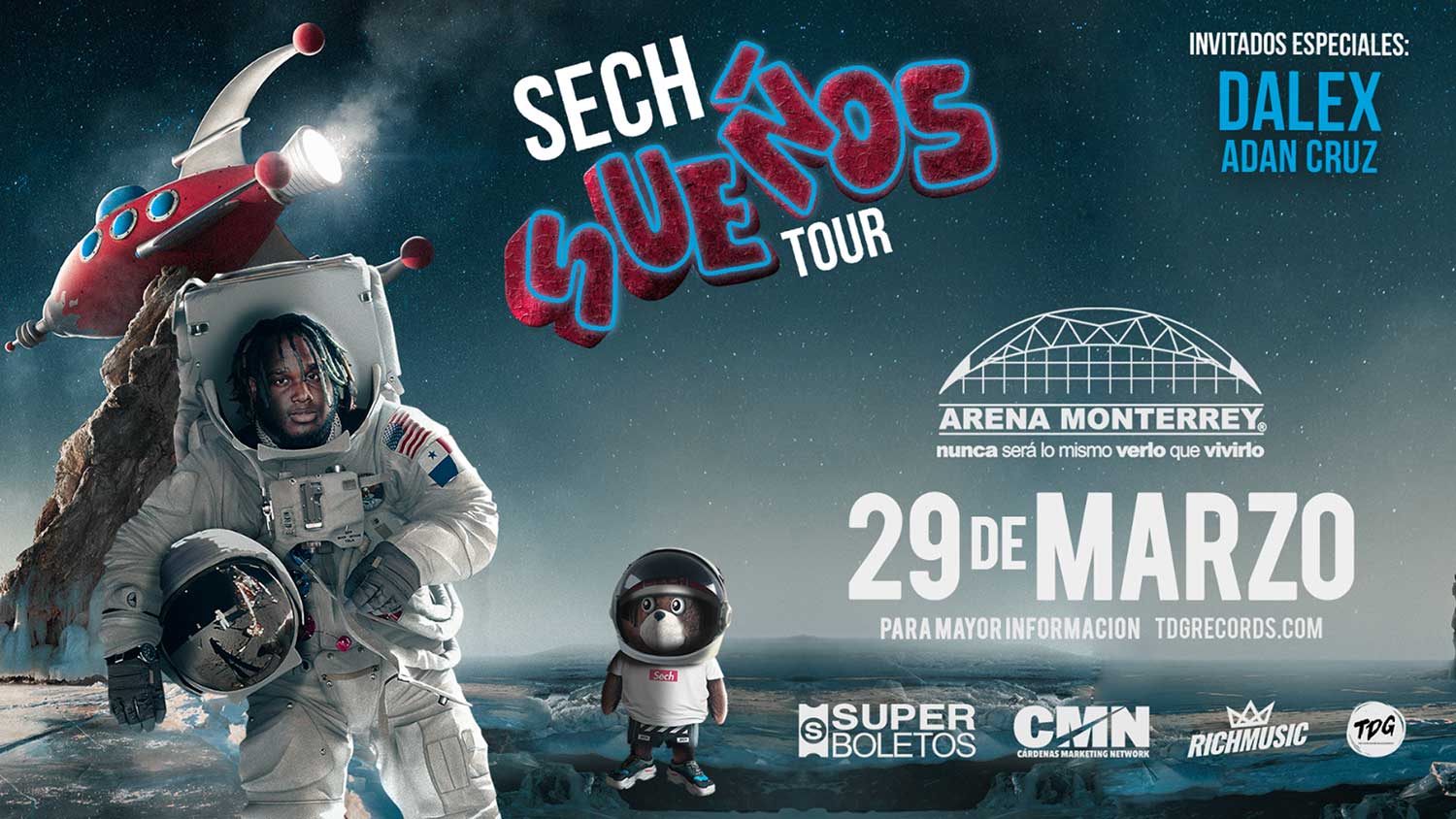SECH llega a la Arena Monterrey presentando «SUEÑOS TOUR» tras alcanzar un auge global de su música.